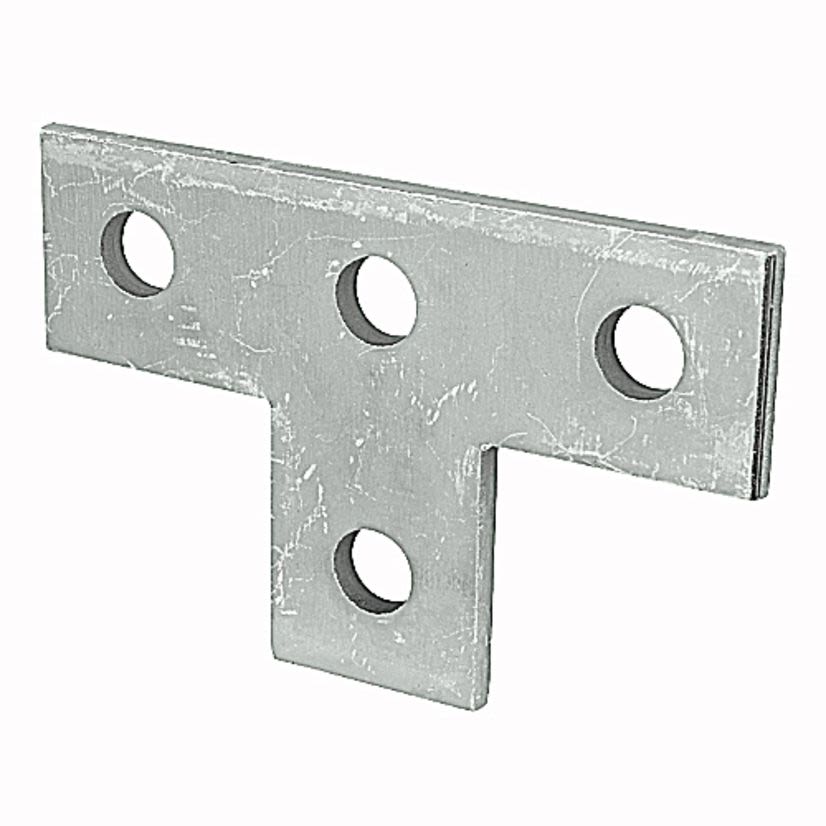 Superstrut AB220-EG 200 Tee Flat Plate Fitting, 4 Holes, 3-1/2 in L x 1-5/8 in W x 1/4 in THK, Steel